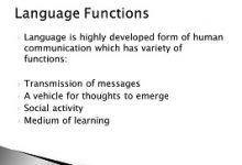 Language functions