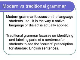 Traditional grammar