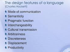 Design Features of Language