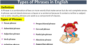 types of phrases