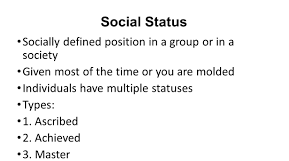 types of social status