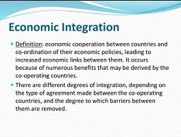 Economic integration definition