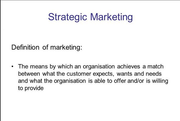 Strategic marketing definition Strategies Benefits and Examples