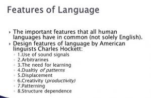 Features of language in linguistics - EngloPedia