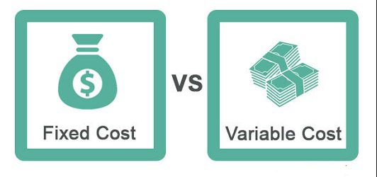 Difference between fixed and variable cost/Comparison chart