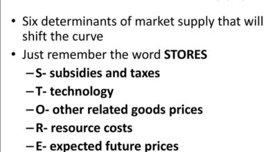 Determinants of supply