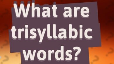 Trisyllabic words