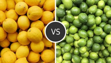 Difference between lime and lemon