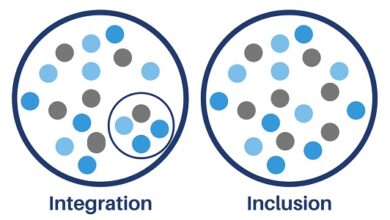 Difference between integration and inclusion